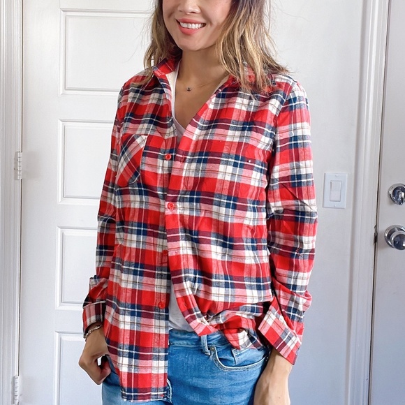 011 Cozy Plaid Sherpa Lined Button up Jacket Shacket - Picture 6 of 8